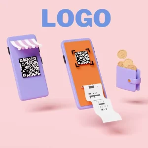 custom qr code labels with logo